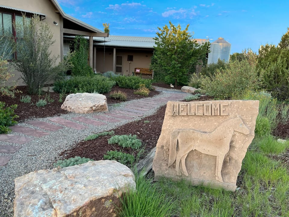 Entrance to beautiful Double DD Ranch. All two and four legged are welcome!