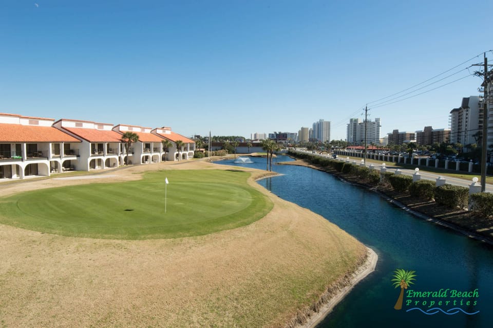 Multiple ponds scattered throughout the Villas
