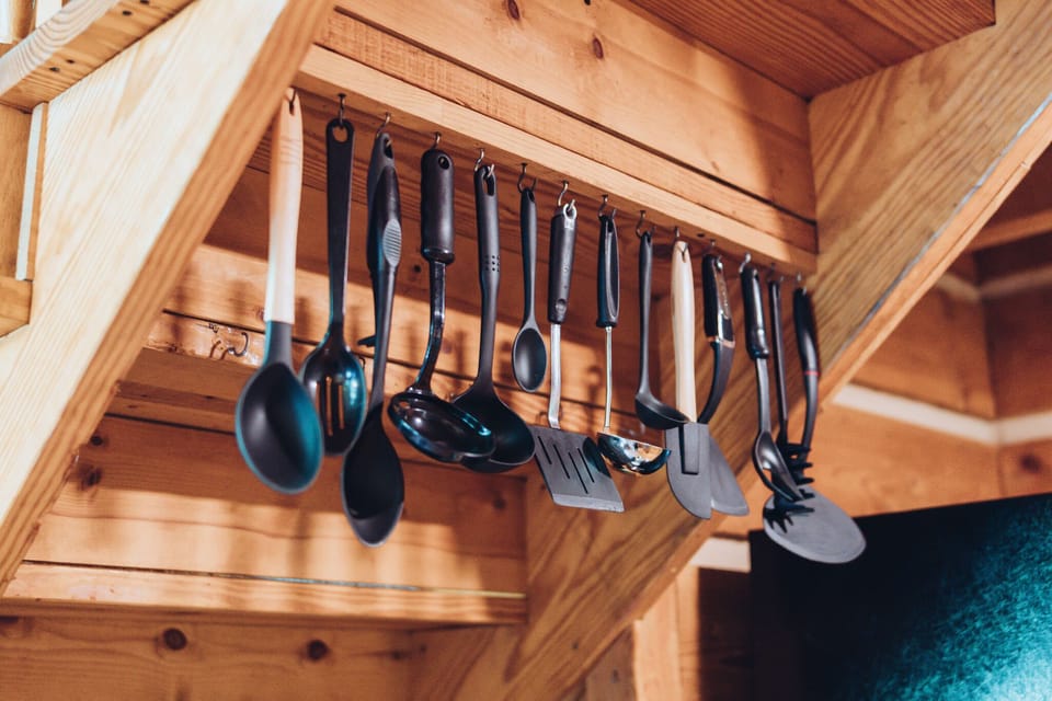 Stocked with plenty of cooking supplies for all those who love to cook!