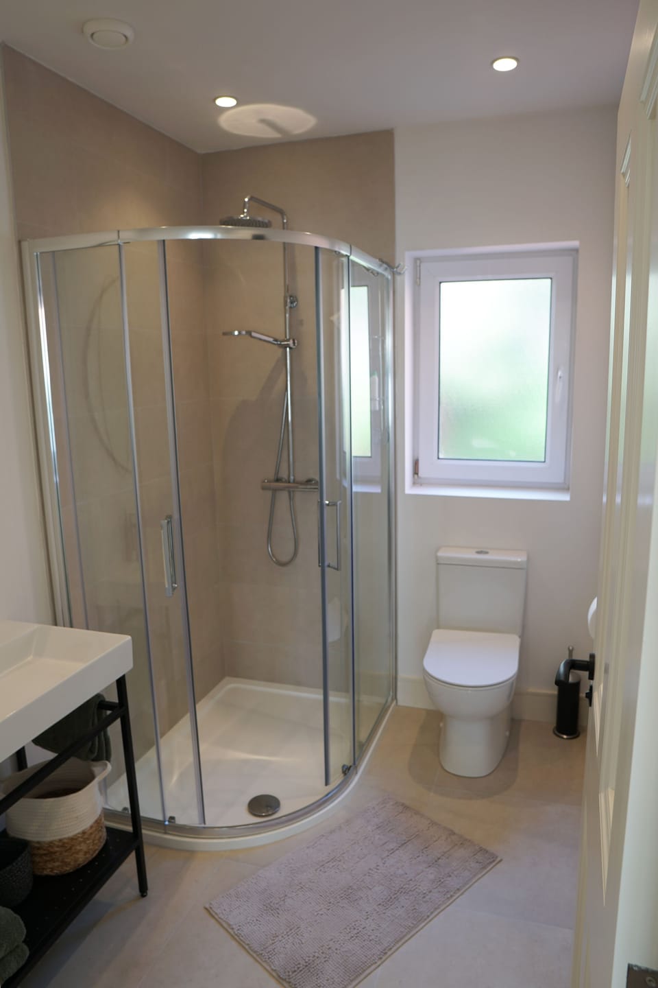 West Bedroom Ensuite with Rain Shower