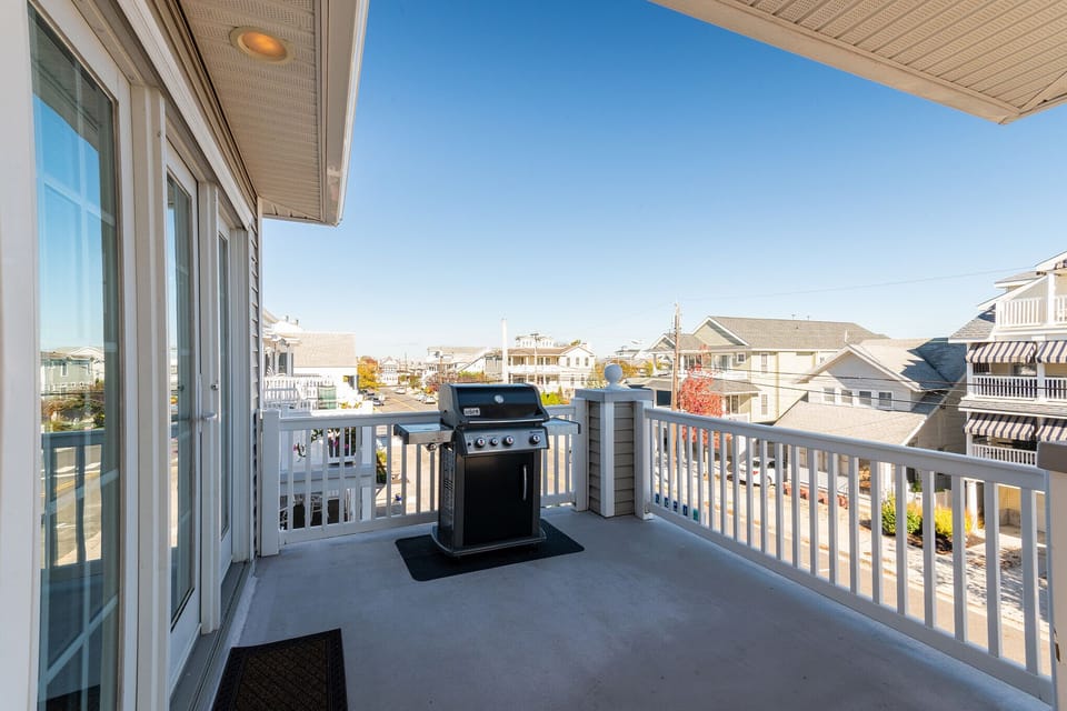 Large Outdoor Patio with New Weber Grill