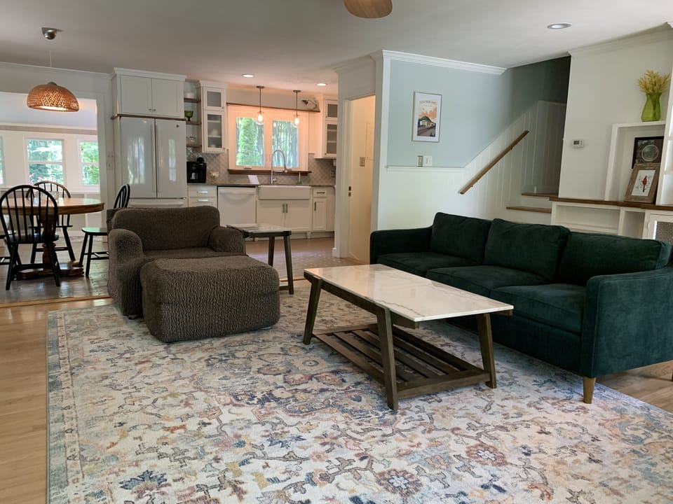Open concept living room and kitchen 