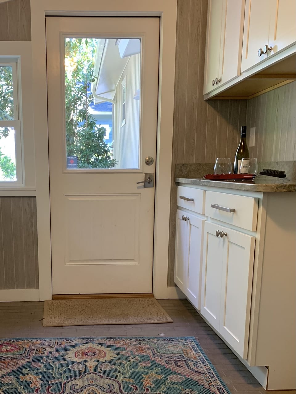 Sun room and walkout to patio and backyard 