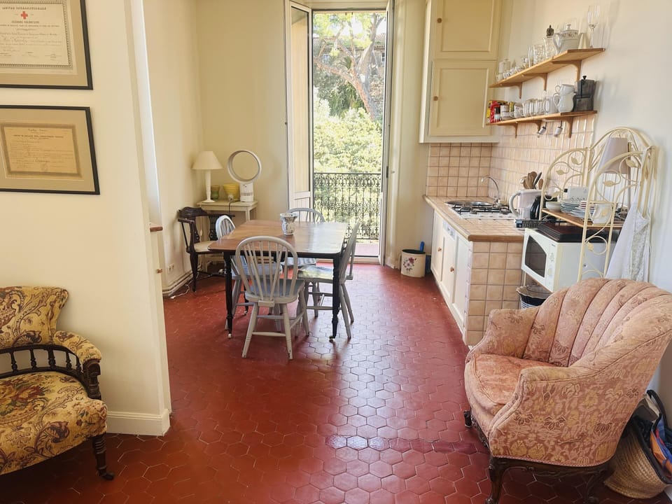 Kitchen and living area
