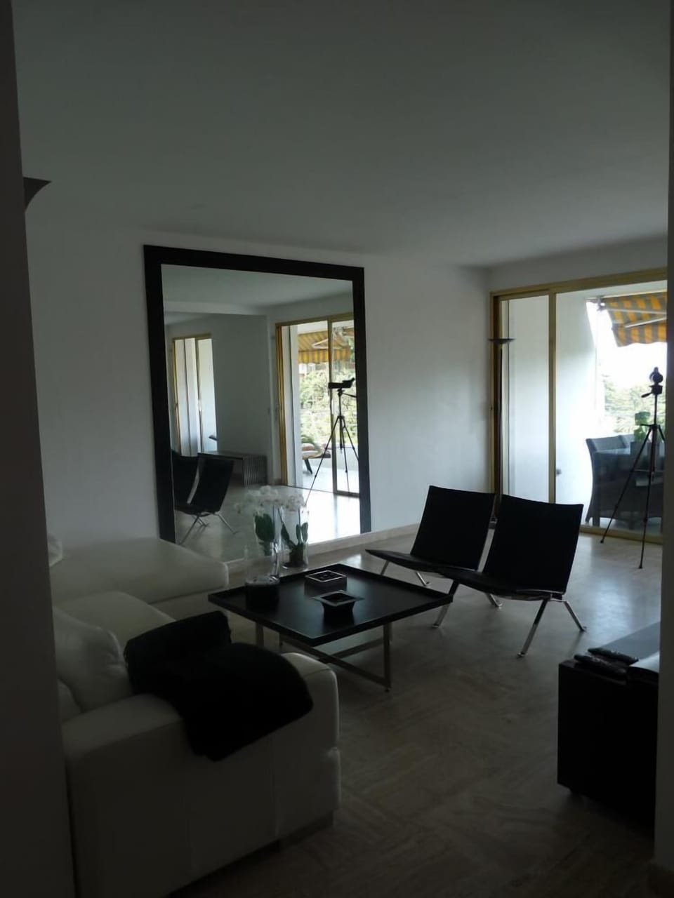 From the entrance to the living area