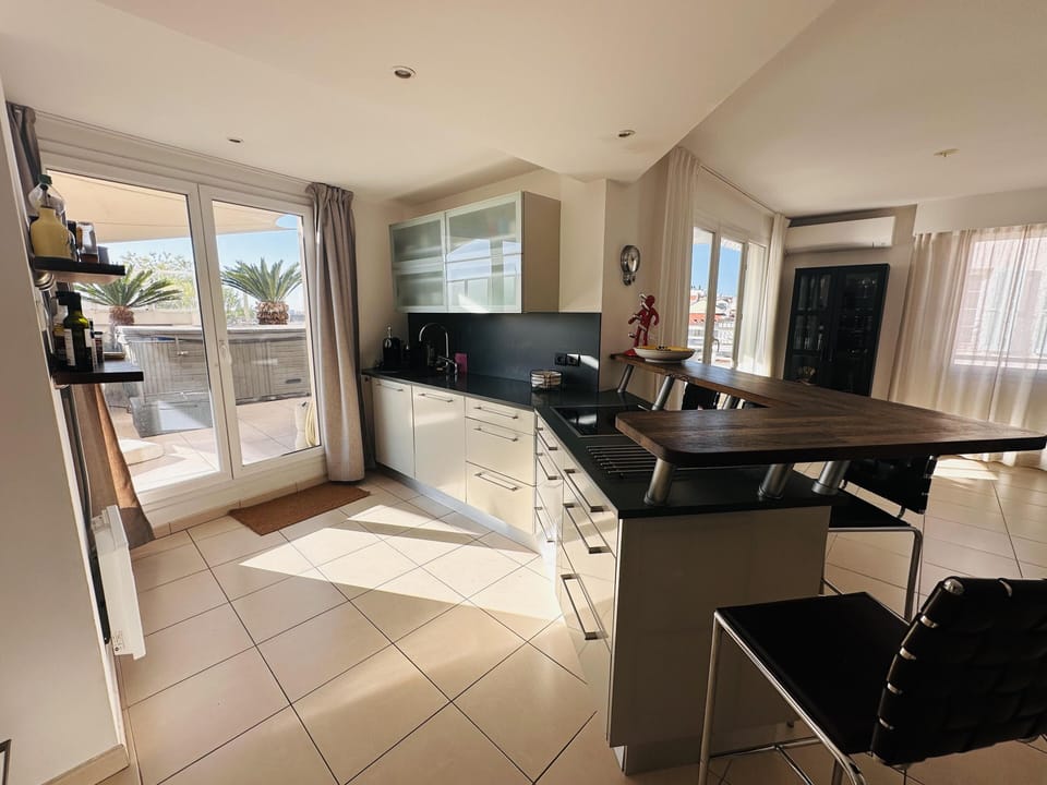 Open plan kitchen