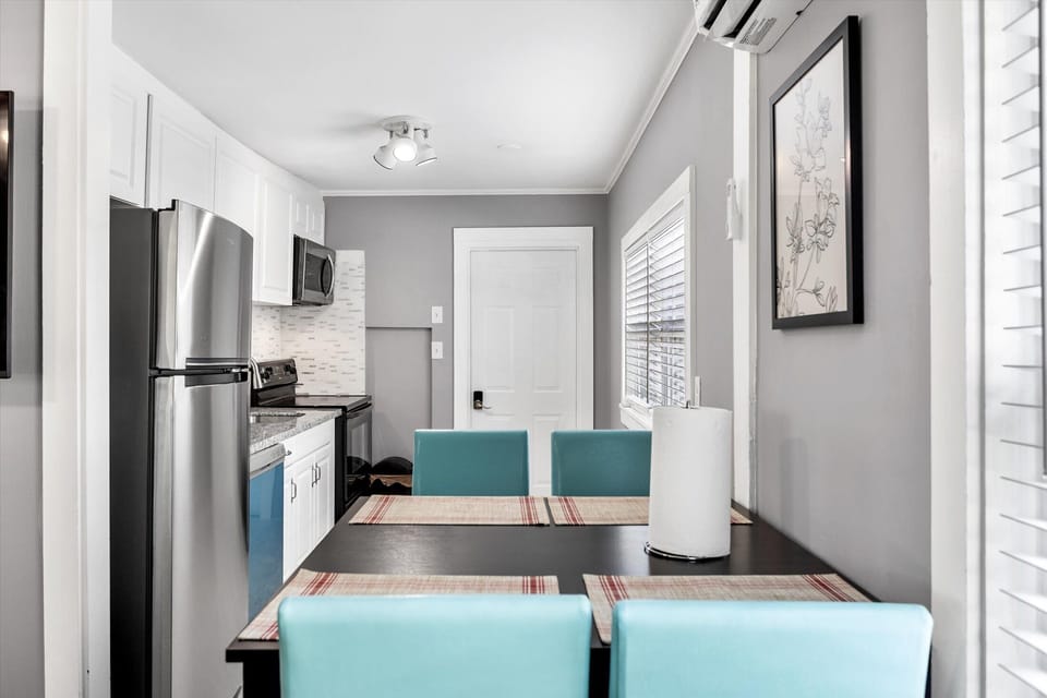 Fully Equipped Kitchen and Dining Table