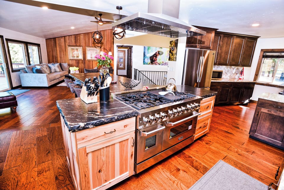 full kitchen on the main floor