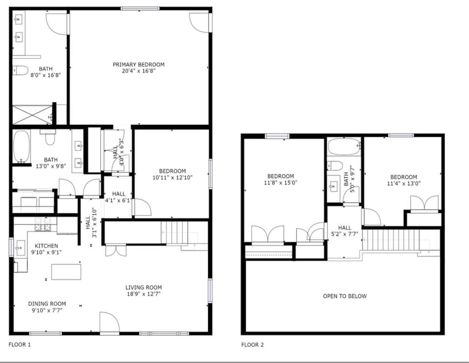 Spacious floor plan with enough room for all of our guests