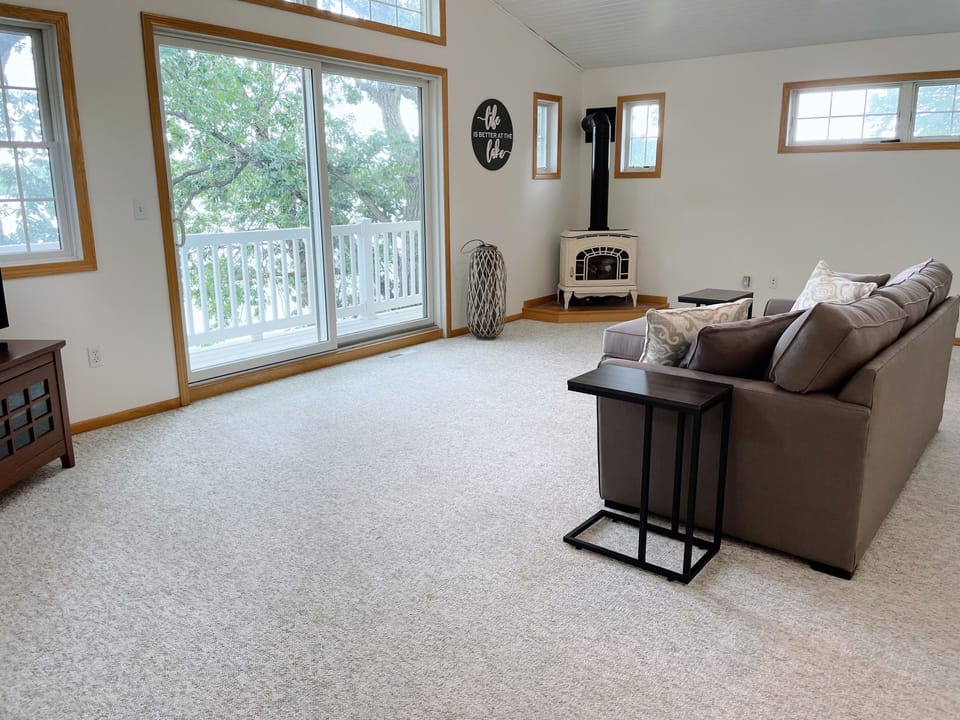 Upstairs living area