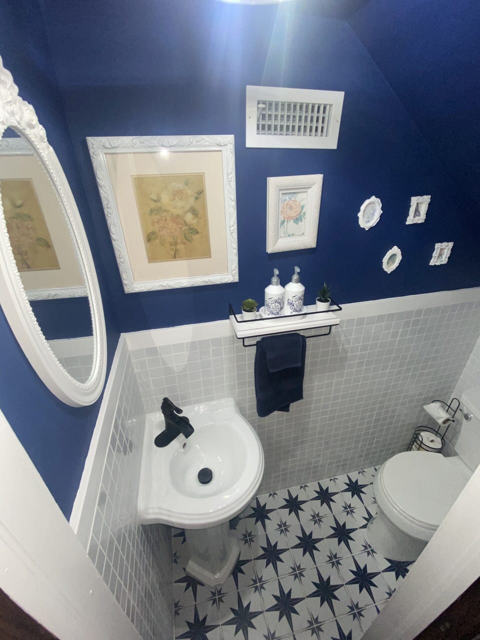 Half bathroom under stairs ( first floor) 