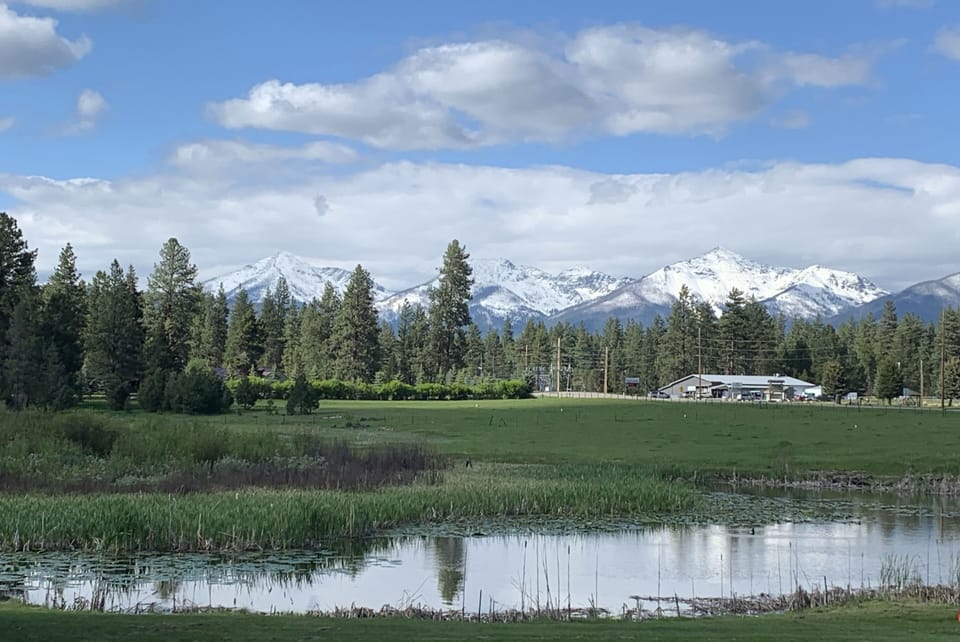 snow-capped mountains