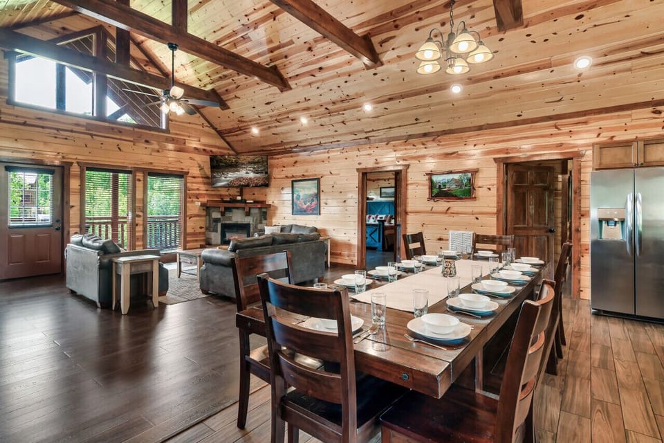 Dining Table and Living Room