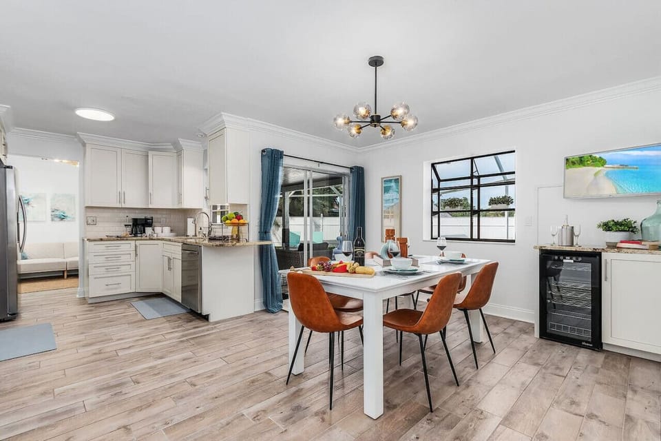 Dine and wine with this great dining room