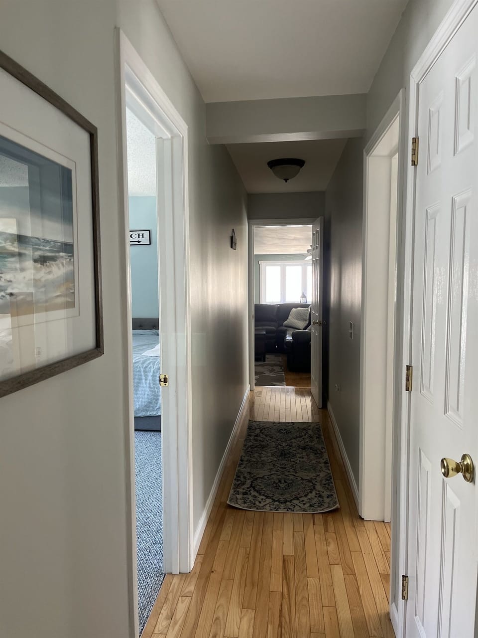 Hallway to Second Floor Family Room