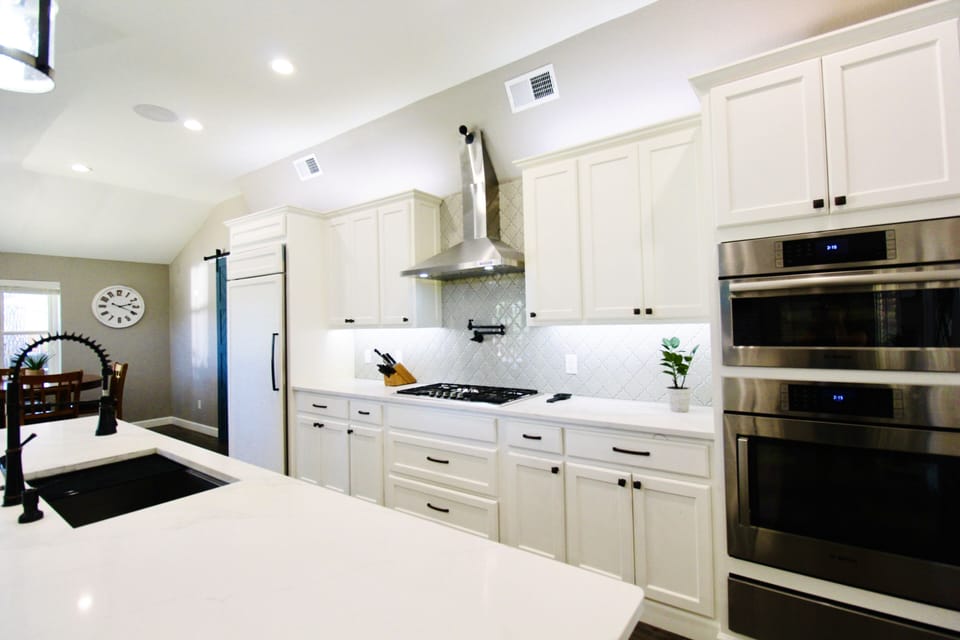 Cook your favorite meal, Subzero refrigerator, Bosch steamer/oven Combo.