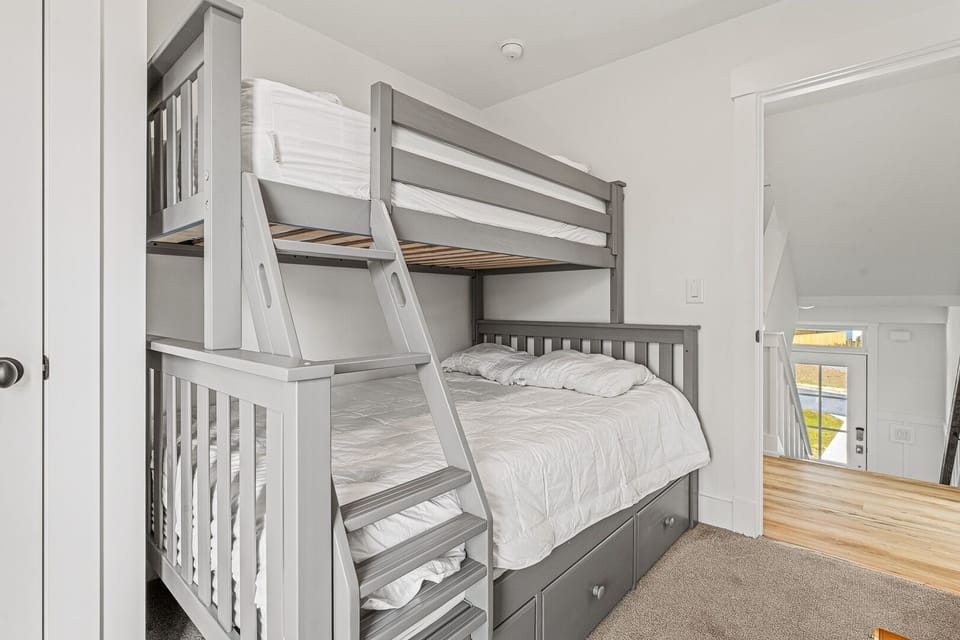 Bunk Bedroom with Deck Access on Second Level