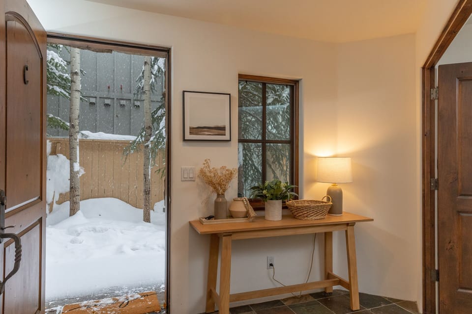 Front door entrance from interior of property