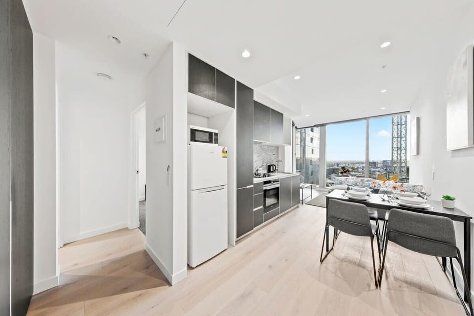 A kitchen & dining area.