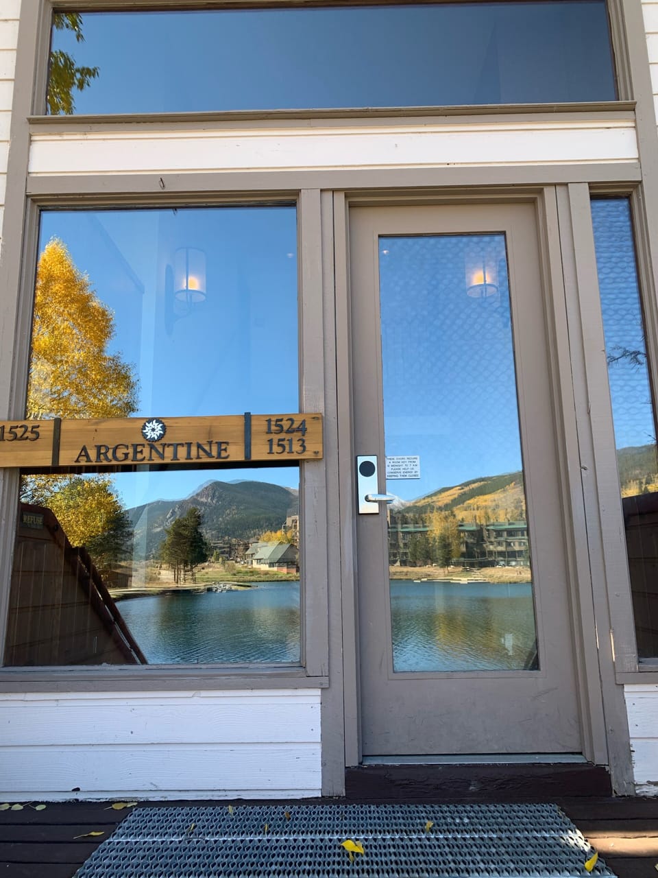 Front door to our lobby