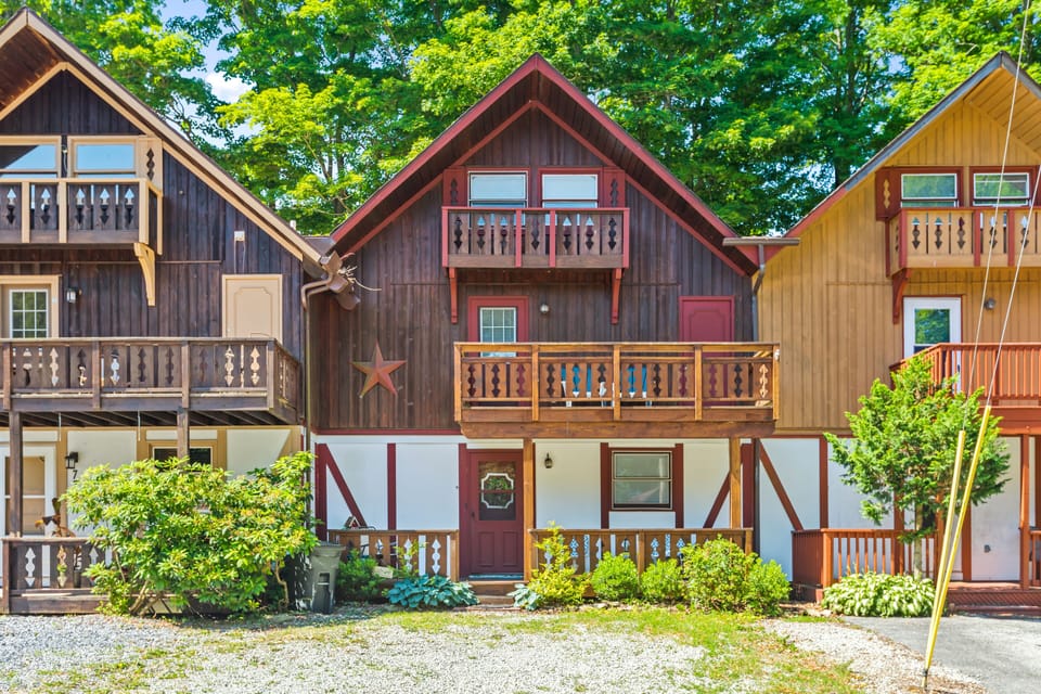Unique chalet style for authentic mountain and lake living.