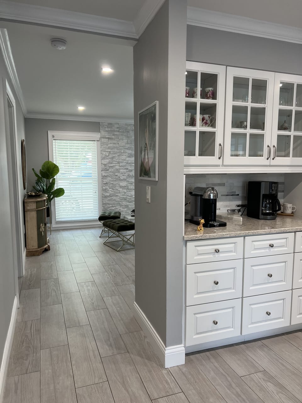 Kitchen section and Tea room