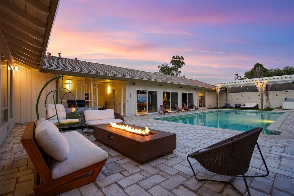 Firepit/backyard view