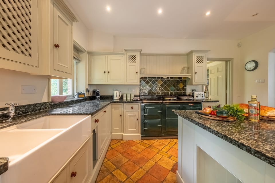 Ground floor: The kitchen with double butler's sink