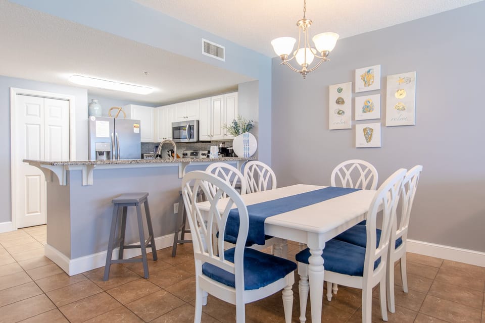 Dining table.