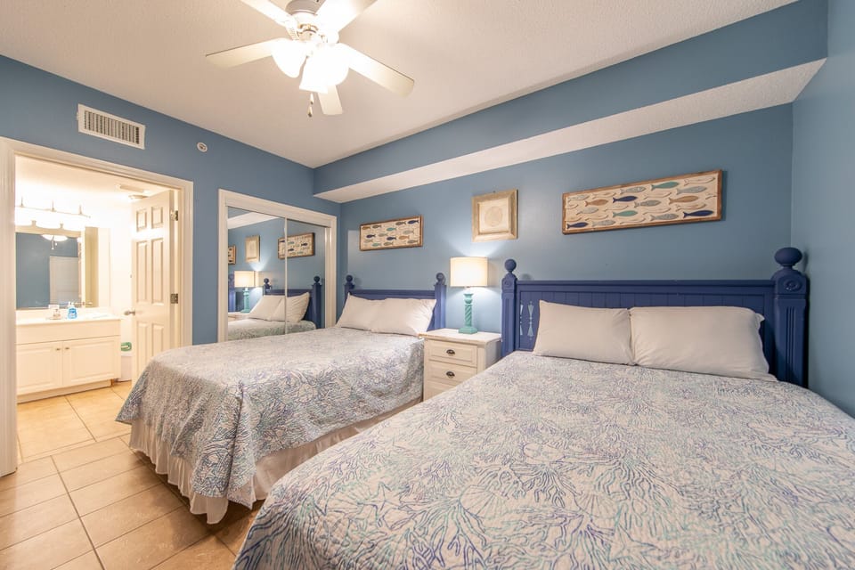 4th bedroom with two full size beds.