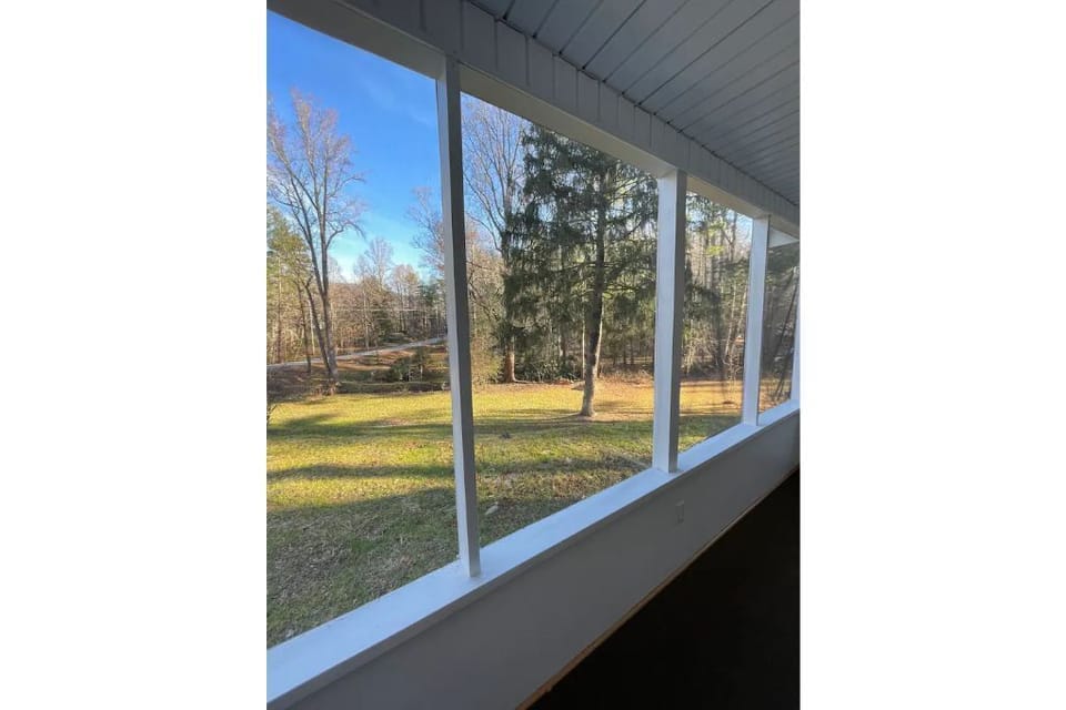 View from screened in porch