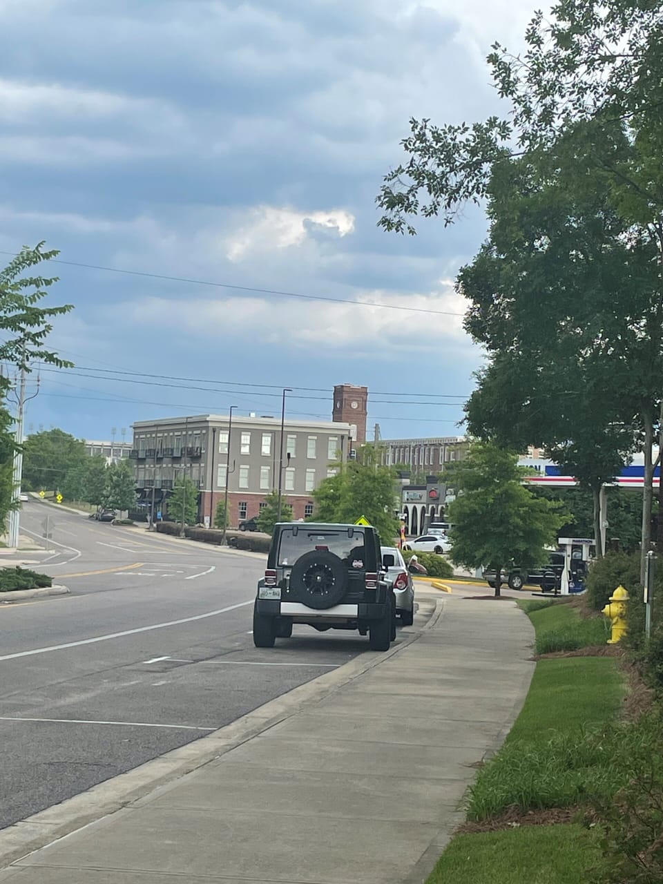 You can see Mill Conference and Davis Wade from the north side of the building