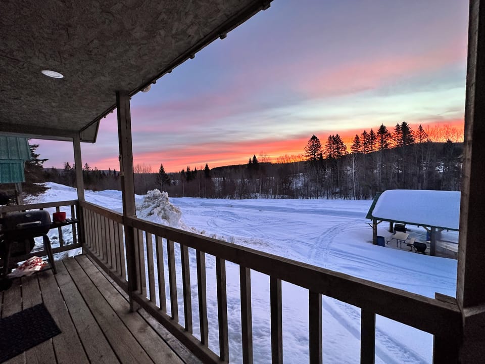Early morning sunrise in march 