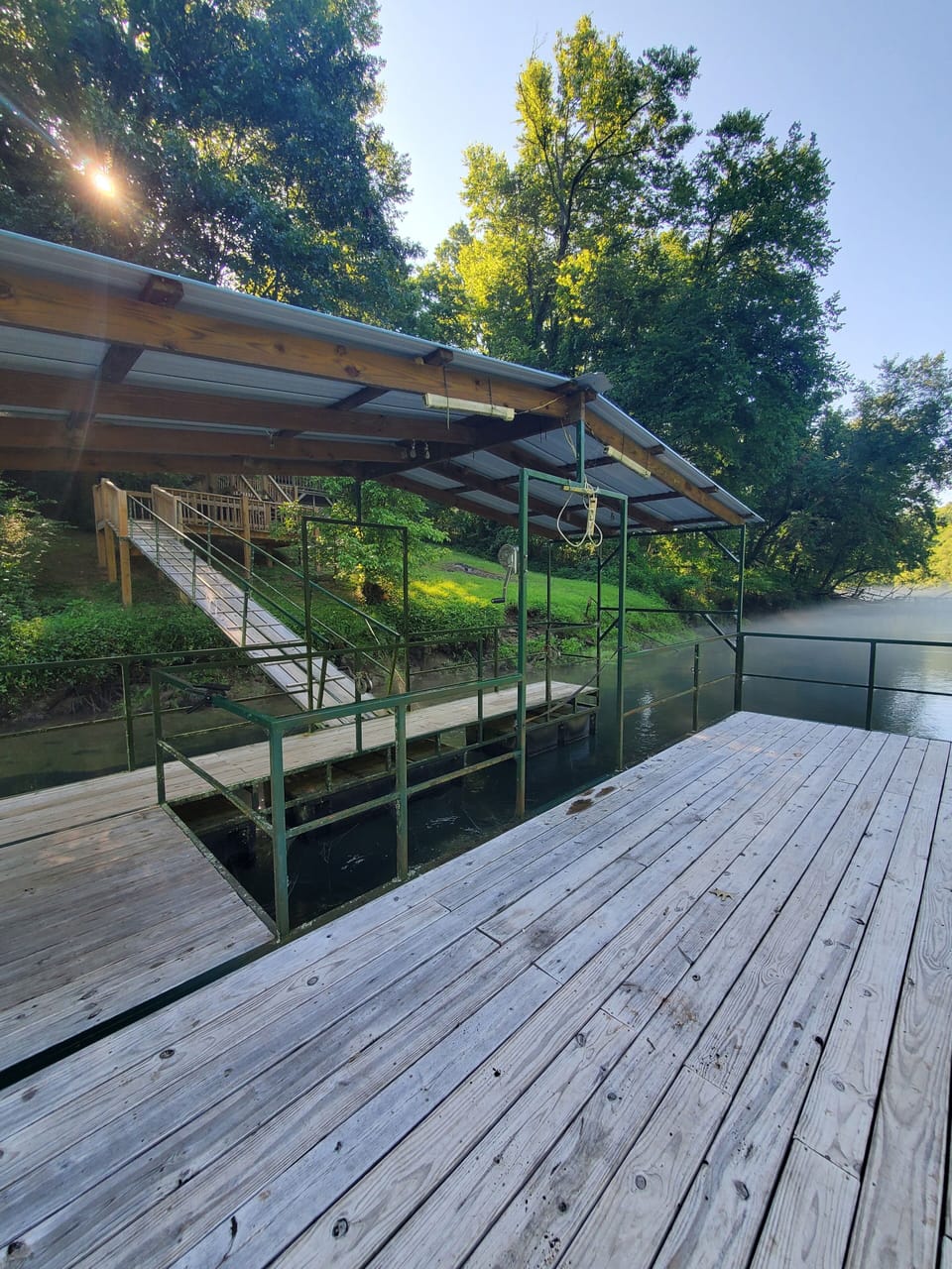 Boat dock 70 inches wide