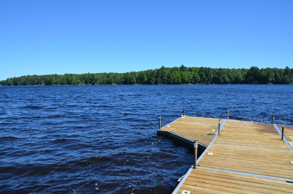 dock & pristine lake water