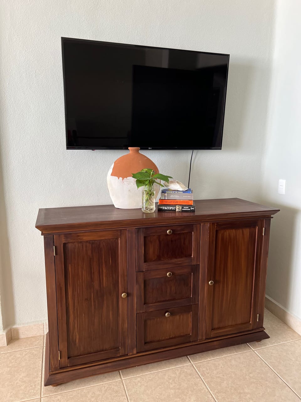 50" smart TV in bedroom 1