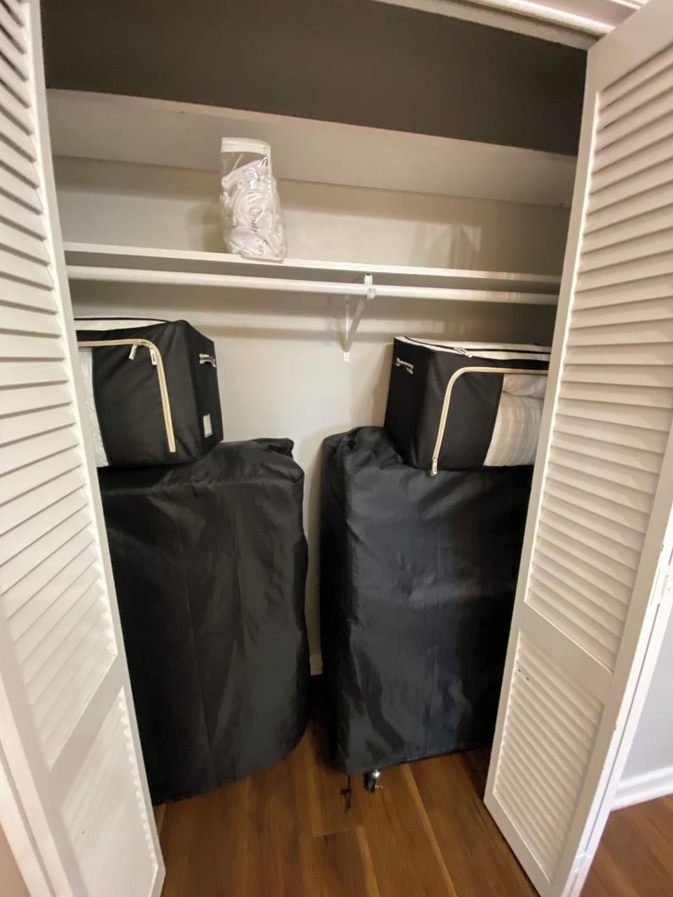 Rollaway beds found in secondary bedroom closet