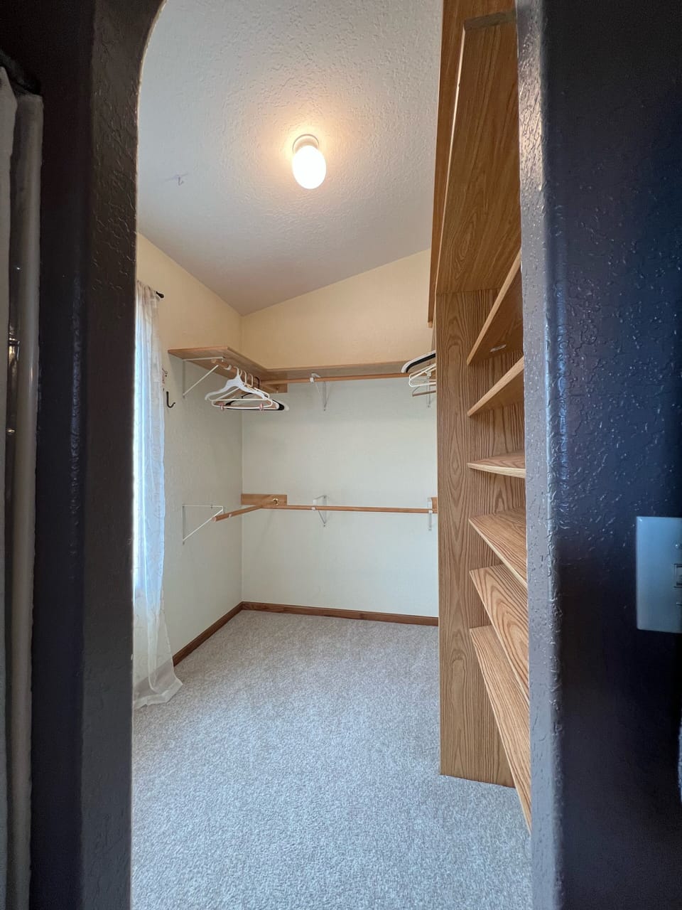 Master bedroom walk-in closet