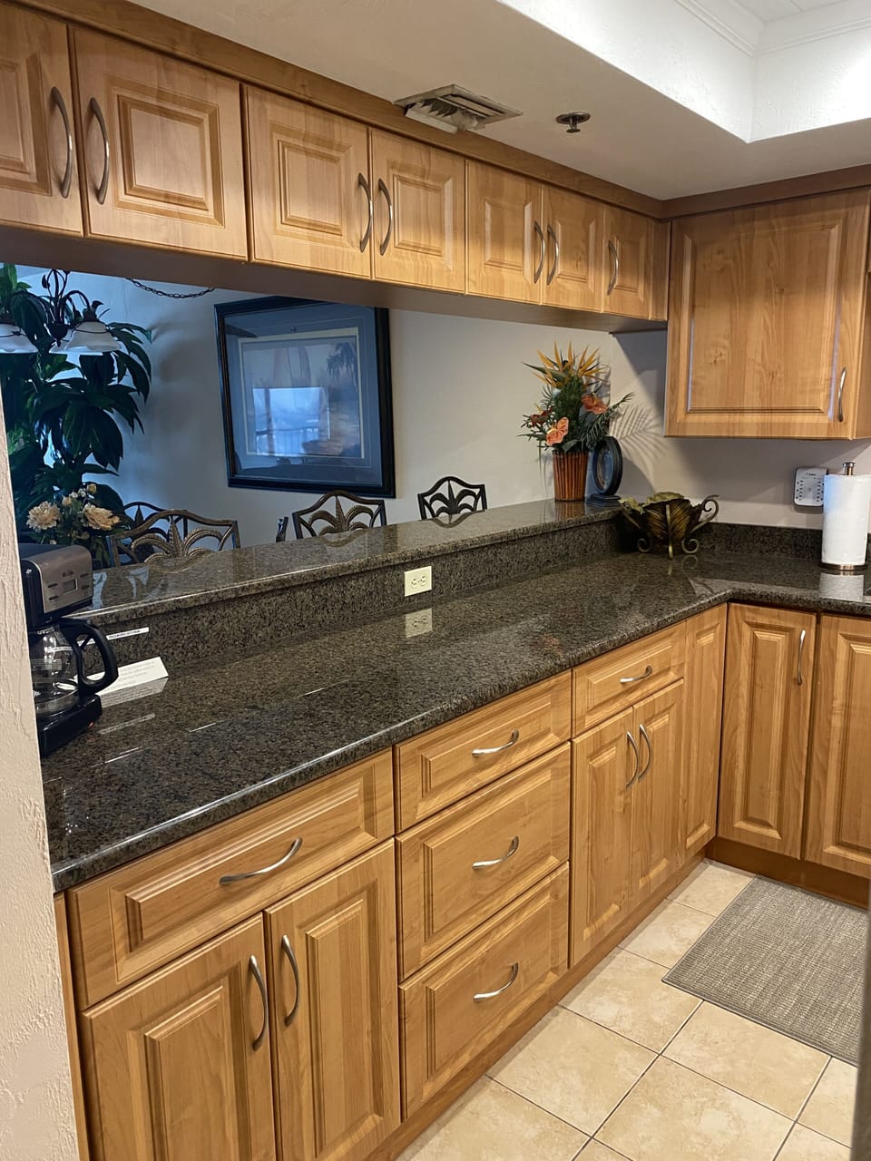 View of kitchen.