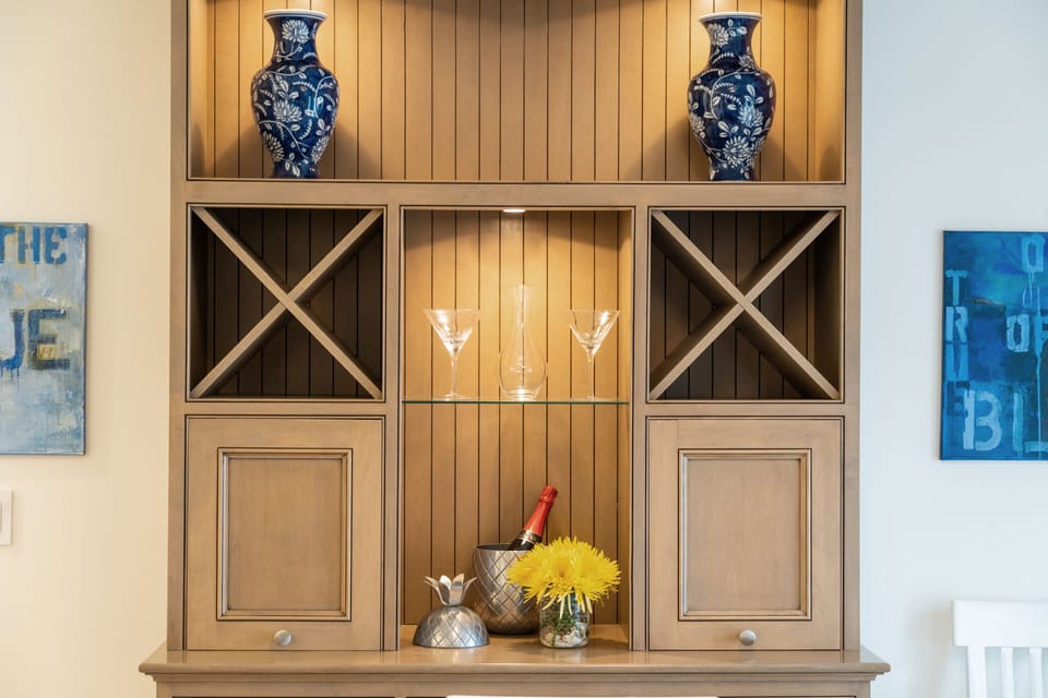 Custom dining serving area