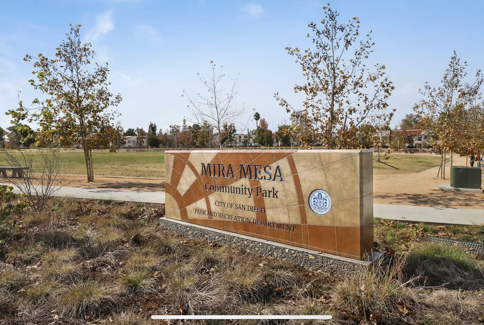 Located within walking distance of Mira Mesa Community Park