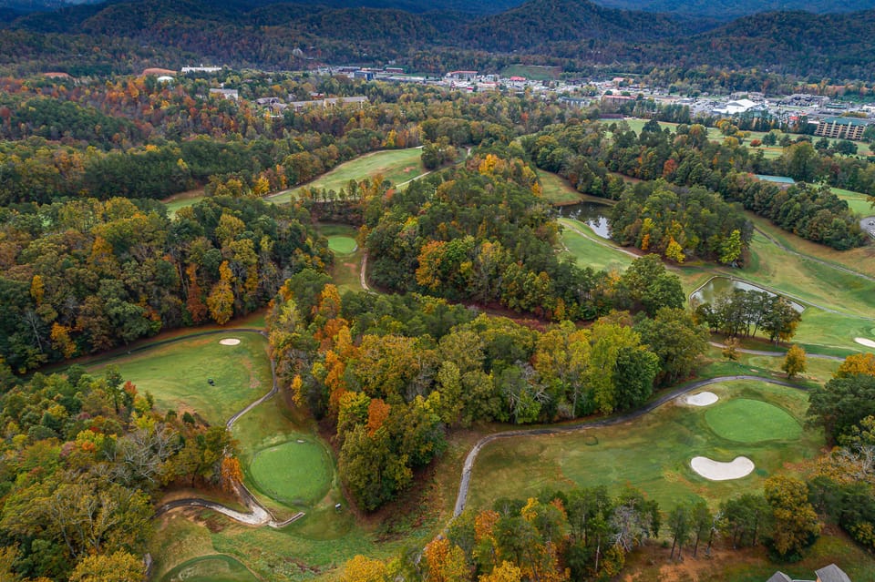 Gatlinburg golf course: a 5 minute drive across the Parkway