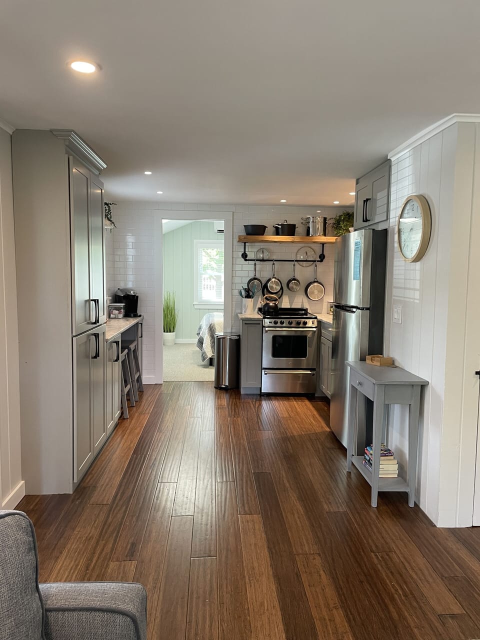 New kitchen with seating for 2 at the counter.