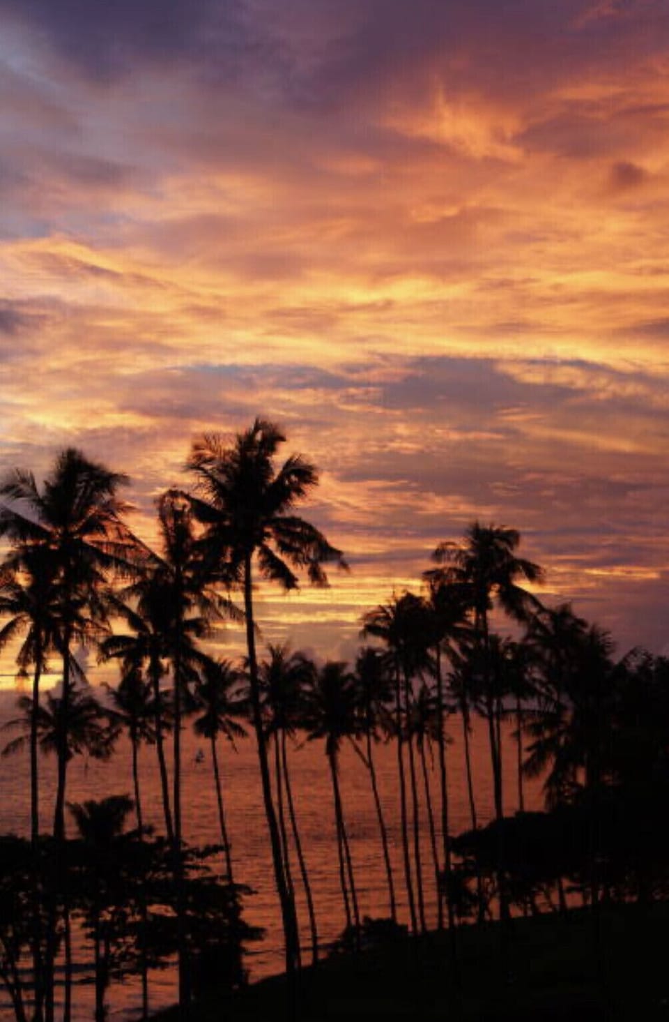 Sunset in Senggigi beach 