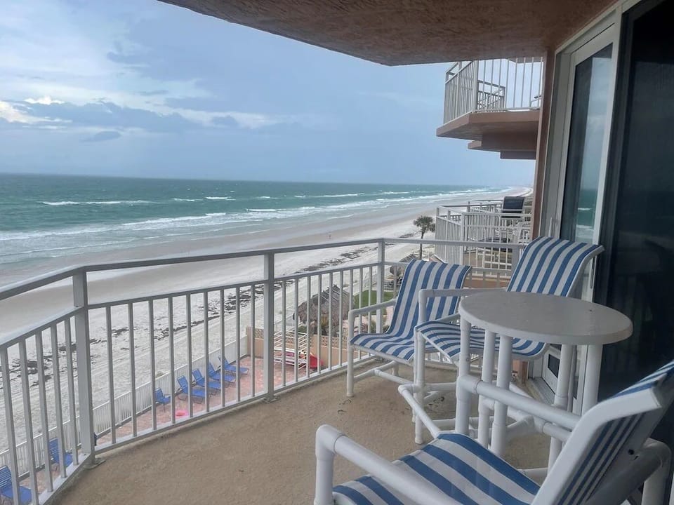 Plenty of room on the balcony to sit and enjoy coffee in the morning!