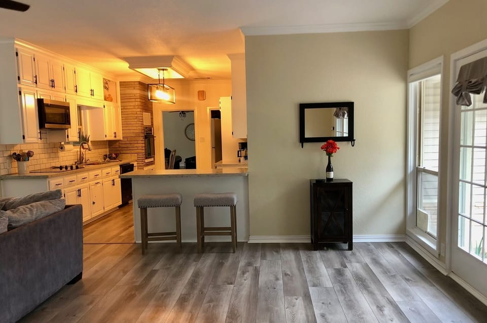 Den Looking into Kitchen