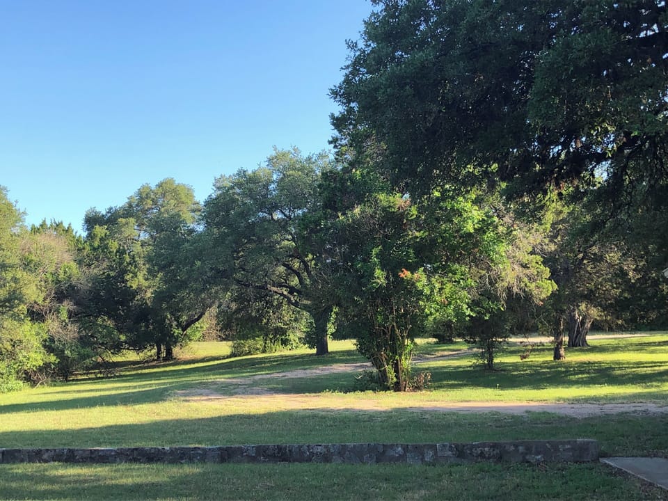 Park setting front yard view