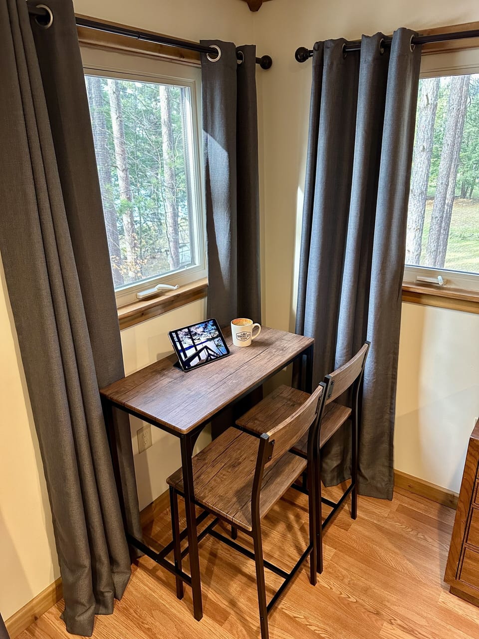 Workstation in Master Bedroom with Lake Views