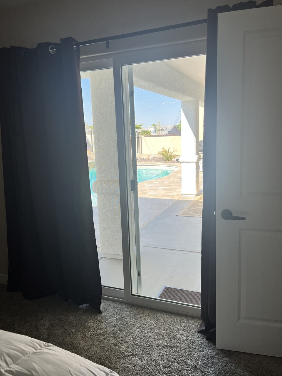 view of backyard from 2nd master