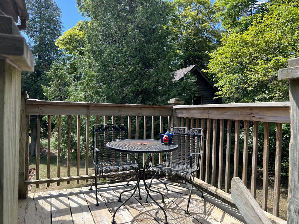 Upstairs patio